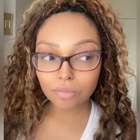 PRADA WOMEN'S RED CAT EYE EYEGLASSES - Picture 5 of 5